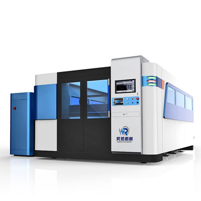 Mesin Pemotong Laser Serat CNC Untuk Tabung Pelat Logam Penggunaan Ganda 500W