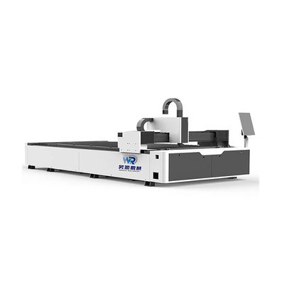 100m / mnt Mesin Pemotong Laser Serat Logam CNC Untuk Lembaran Aluminium 3015 3000W