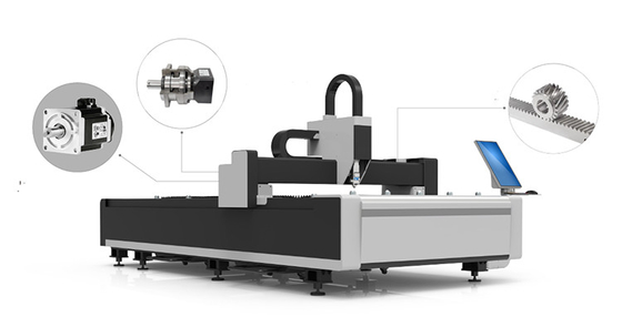 Stainless Steel 2kW Fiber Laser Cutter Sepenuhnya Otomatis 1mm 2mm 3mm
